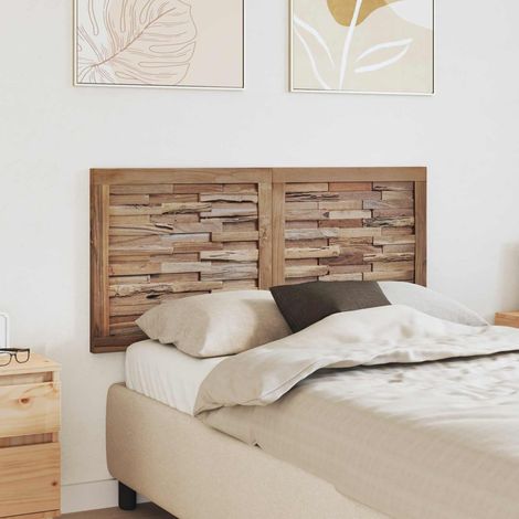 Cabecero de Cama Natural Madera de teca maciza