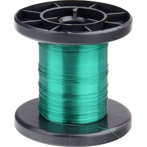Fil de cuivre émaillé Diamètre extérieur (avec vernis isolant)=0.15 mm 100 m (1/2)