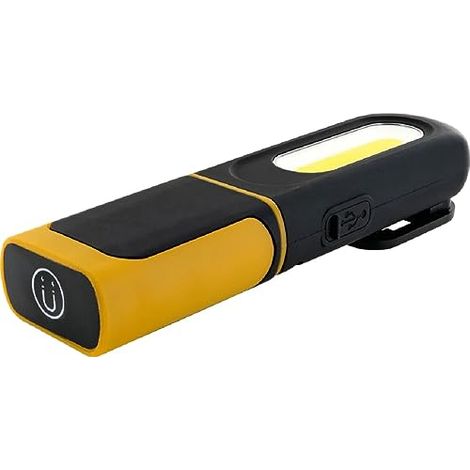 SCHWAIGER LAMPE DE TRAVAIL LED AVEC BATTERIE ET LAMPE DE POCHE 5 W NOIR/JAUNE WLED0080