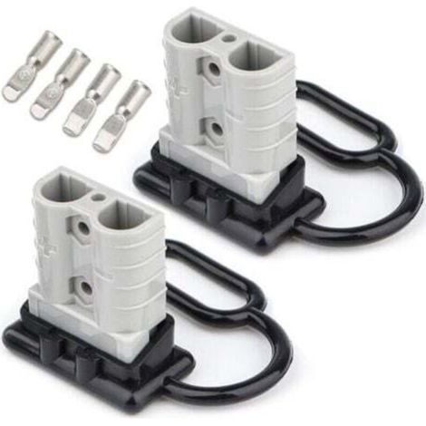[NEVER USED] 50A 6-10 Gauge Battery Connector Pair of Plugs Anderson Connector Battery Quick Connect Plug Connector