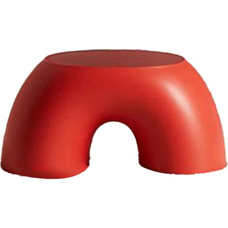 Tabouret Enfant En Plastique PP Antidérapant Multifonction Pour Salle De Bain Rouge (1/5)