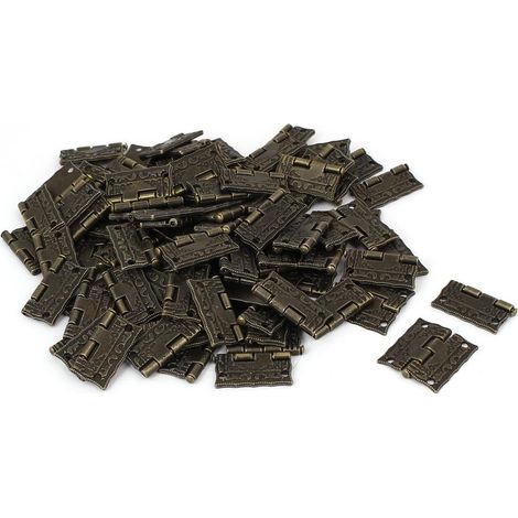 Schmuckschatulle Retro Stil Druck Lager Türscharnier Bronze Ton 25mm Lange 95 pièces (28b56fa95efd78 (1/3)