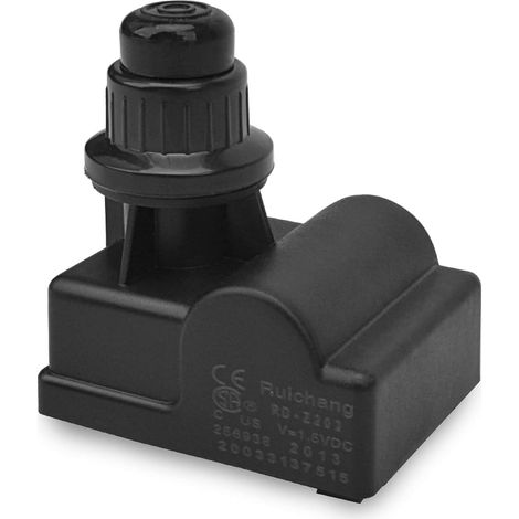 Générateur d'étincelles pour barbecue gaz - 1 unité - Acier noir robuste - Allumage bouton AA - Compatible multi-marques - Trou 22 mm (1/5)