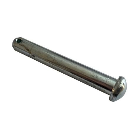 Axe goupille percé à tête bombée zingué Ø 16 mm et 110 mm de long (sans goupille) (1/2)