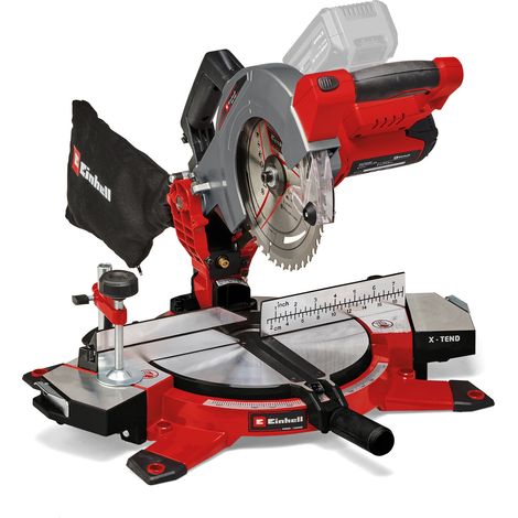 Einhell Scie à onglet sans fil TE-MS 18/210 Li Solo PXC (18 V, 3.000 trs/min, Lame Ø210 x ø30 mm lame de scie, laser) Livré sans Batterie ni Chargeur (1/5)
