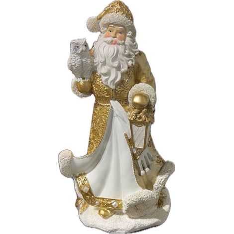 Papá Noel con búho 26cm / Momentos Alegres