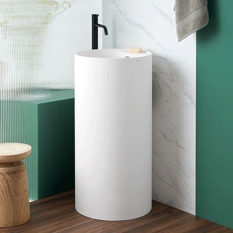Lavabo colonne design VISTABELLA Ø55 cm en sanydur