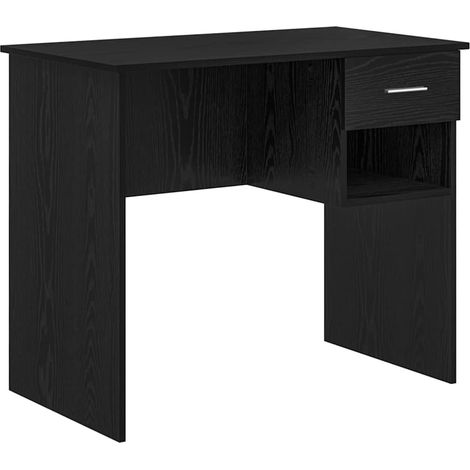Maison Exclusive - Schreibtisch Schwarz Eichen-Optik 90 x 49 x 75