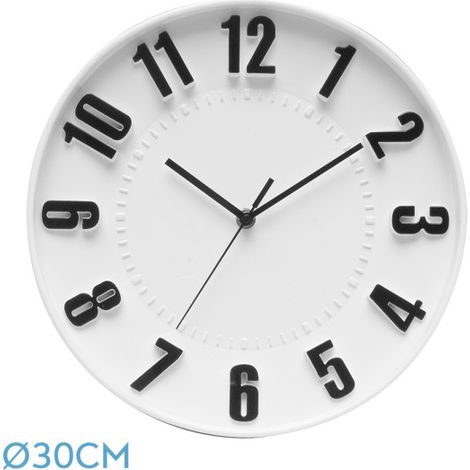 Orologio da parete bianco 30d movimento continuo (1/3)