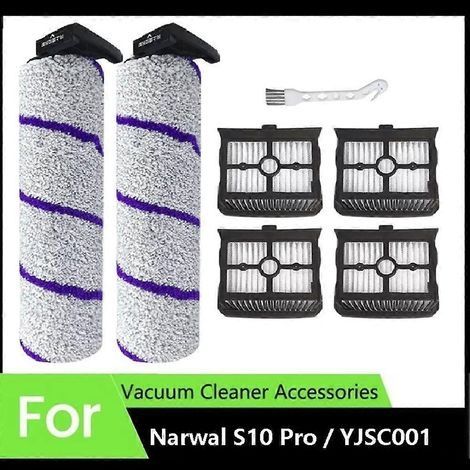 Accessoires compatibles pour balai aspirateur Narwal S10 Pro YJSC001 : brosse rotative, filtre HEPA et pièces de rechange. (1/5)