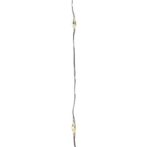 Lumineo luci di natale 40 microled luce calda filo argento 481735 (1/5)