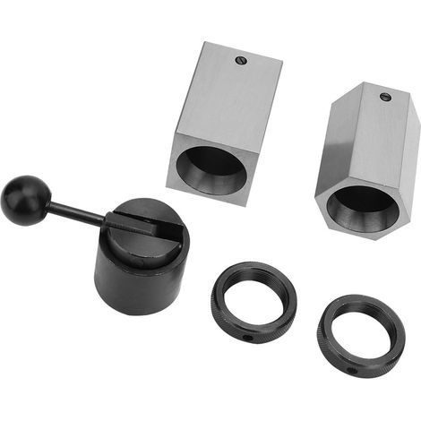 Jeu de 5 pinces ER32 hexagonales et carrées avec porte-pince de serrage pour fraiseuse et tour, bloc de maintien précis, lot complet d'accessoires d'usinage. (1/5)