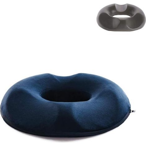 Hémorroïdes,Coussin Annulaire Hypoallergénique pour Les Hémorroïdes,Siège à Coussin Beignet,Soulagement De La Douleur Sores & Coccyx - Coussin pour La Maison Voiture Bureau-H 3u(45 41 7cm) (1/5)