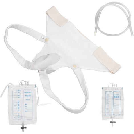 1 Sac collecteur d'urine féminin, valve de vidange croisée, bord rembourré étanche, silicone réutilisable, pour voyage et camping (1/5)