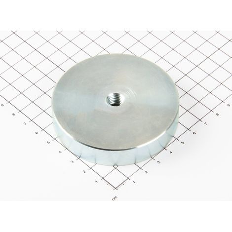 Magna-C Neodym Flachgreifer Ø75x15mm mit Innengewinde (1/3)