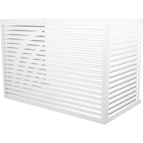 Cache unité extérieure en aluminium blanc taille XXL - DECOCLIM-23AXXL9010 (1/2)