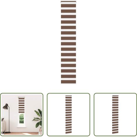 Jalousie -  Doppelrollo Braun 40x230 cm Stoffbreite 35,9 cm Polyester (1/5)