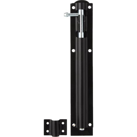Boulon tour droit – Noir – 25,4 cm – Fixations incluses (1/4)