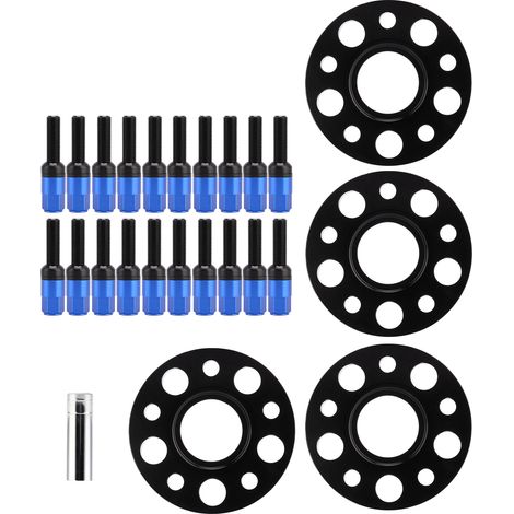 Kit d'entretoises de roue de 20 mm à centrage sur moyeu pour Mercedes Classe C W202 (C220, C230, C280, C43) 1994-2000 (bleu) (1/5)