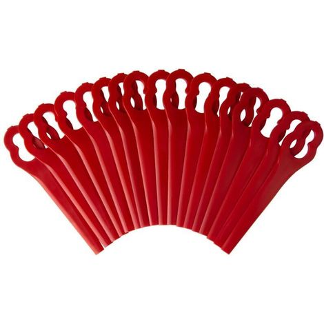 Lntyq Lot de 100 Lames de Rechange pour Coupe-Bordures Einhell,Lames Plastique Einhell sans Fil (1/5)