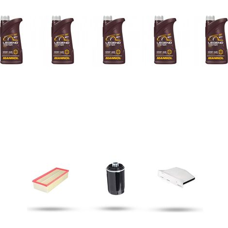 Kit tagliando 3 FILTRI e 5L OLIO compatibile con Vw Passat (362,365) 1.8 TSI 112kw Dal 2011 (1/5)