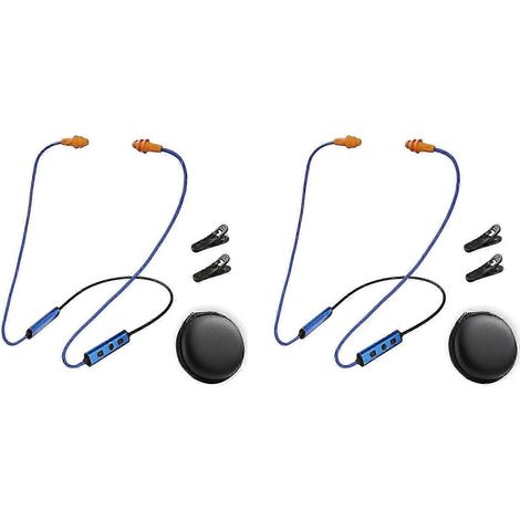 2 oreillettes Bluetooth compatibles avec les casques de travail, tour de cou, réduction du bruit, protection auditive, compatibles avec les casques de sécurité QV WHBYV (1/4)
