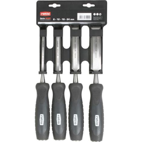 Juego 4 formones carpintero Ratio -