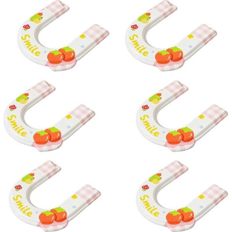 Fundas estampadas para asiento de inodoro, de material EVA antideslizante e impermeable, para superficies de inodoro tipo O, accesorio de baño (6 piezas). (1/4)