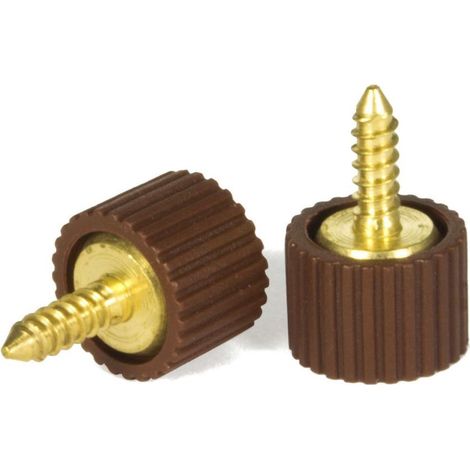 MOBILA - 8 REGGICRISTALLO MARRONI IN OTTONE CON COPERTURA IN GOMMA 12MM (1/2)
