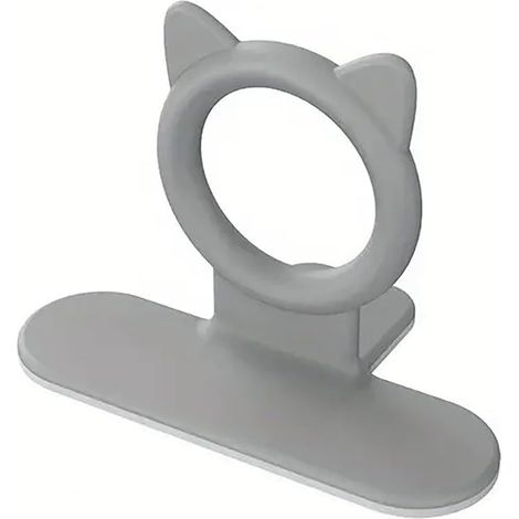 Toilettensitzheber, Silikongriff, Badezimmeraccessoires, Toilettensitzöffner, Toilettensitz und Antirutschbeschichtung (grau)