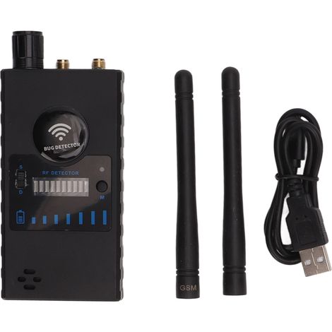 Détecteur de bugs à double antenne, ondes radio anti-interférence 1 MHz à 8000 MHz, détecteur de caméra pour entreprise (1/5)