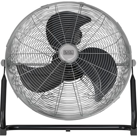 Ventilateur de table + 120 W Diamètre 45 cm 3 pales métal 3 vitesses Inclinaison réglable Anti-dérapant Poignée de transport Grille amovible Bureau Portable (1/5)