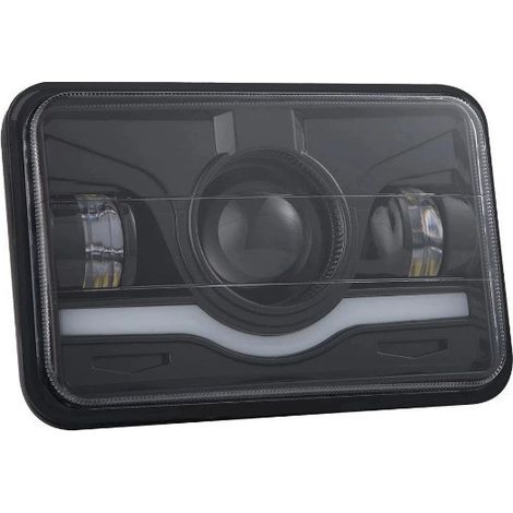 Feux avant LED carrés 10,2 cm (4 pouces) pour Jeep et camions – Phares automobiles avec feux de jour intégrés, résistants aux intempéries, 12 V dengyankun (1/4)