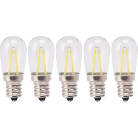 5 pièces réfrigérateur lampe ampoule basse température faible consommation d'énergie E12 LED réfrigérateur ampoule 120V lumière blanche (1/5)