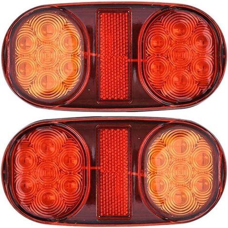 Feux arrière de remorque à LED 12 V, 2 feux arrière de remorque à LED étanches (1/4)