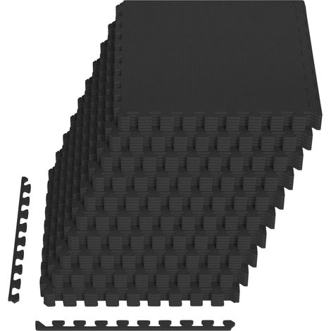 Floor Mats 40 pcs Black 14.4 m² EVA Foam vidaXL