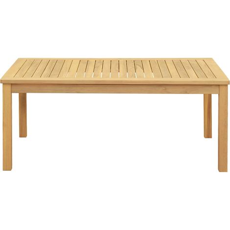 vidaXL  Coffee Table  Light Acacia 110 x 60 x 45 cm Solid Acacia Wood