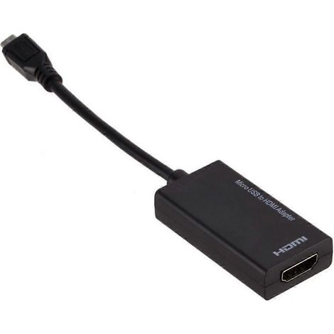 Adaptateur de câble de données pour télévision Micro-USB vers HDMI, sortie TV filaire 1080p, câble de 3 mètres pour HDMI (1/3)
