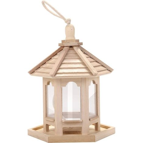 Hängende Futterstation, wasserdichtes Vogelfutterhaus, Wildvogelfutterhaus, Vogelfutterstelle, Vogelfutterhaus, Gartenzubehör für Nistkästen