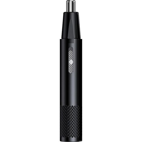 Tagliapeli per naso/orecchie, ricaricabile tramite USB, velocità di 6000 giri/minuto, strumento di precisione unisex per la cura della persona, dimensioni compatte 15 x 1 cm - nero. (1/5)