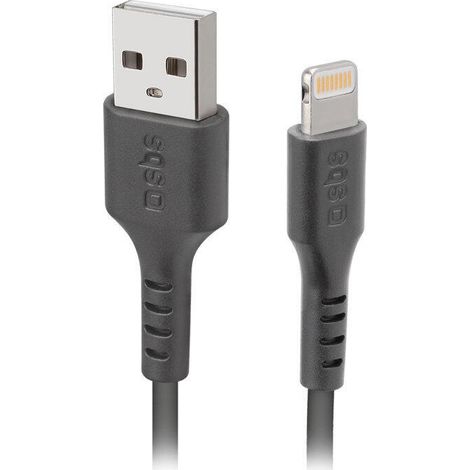 Cable USB-A a Lightning para iPhone con certificación MFi, 1 m - Negro (1/2)