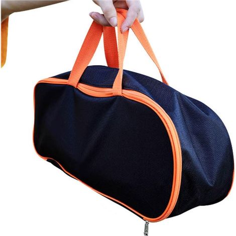 Sac à outils électrique Bleu foncé, Sac à main Pompe à air de voiture, Voyage en tissu Oxford Valise Électricien Matériel Portable Réparation Sac de rangement et organisateur (1/5)