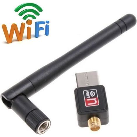Adaptateur USB WiFi 150M avec antenne 2D - Dongle réseau sans fil (1/4)