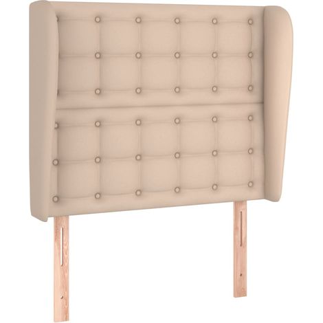 Maison Exclusive - Testiera ad Orecchio Cappuccino 93x23x118/128 cm in Similpelle