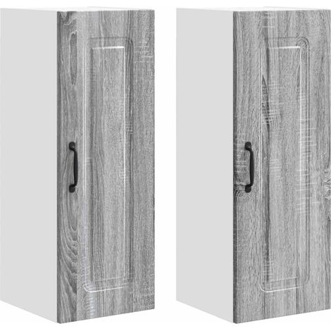Maison Exclusive - Pannello lavastoviglie Kalmar 2 pcs Grigio Sonoma