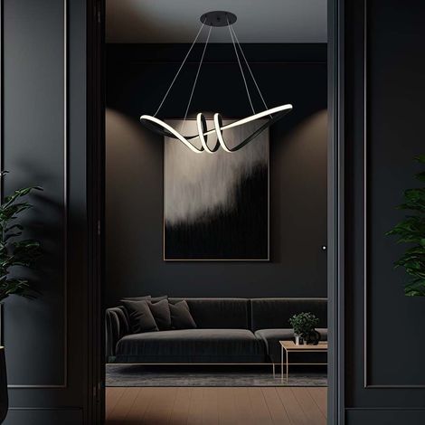 Suspension LED linéaire 3000K noire 72cm V-TAC VT-7798 (1/5)