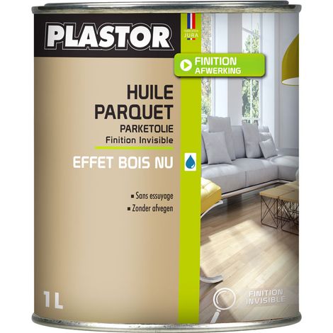 Plastor – Huile pour bois Aquanat 1 Litre – Protection parquet phase aqueuse – Finition mat ou brut – Consommation 15 m²/L