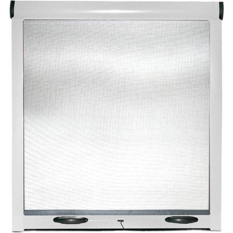 Zanzariera a Rullo per Finestre 80x170 cm in Alluminio Bianco