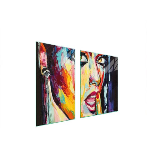 Glasplatte und Schneidebrett 100x52 Frau (1/5)