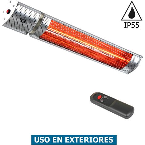 CasaFan S2000 Chauffage de terrasse 2000 W 11 m² argent (1/5)